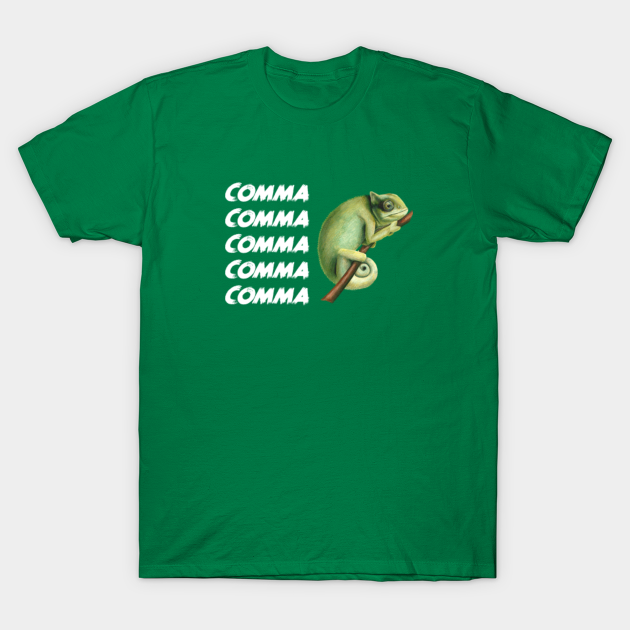 comma chameleon t shirt